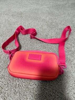 Dagne Dover Neon Pink to Coral Ombre Crossbody